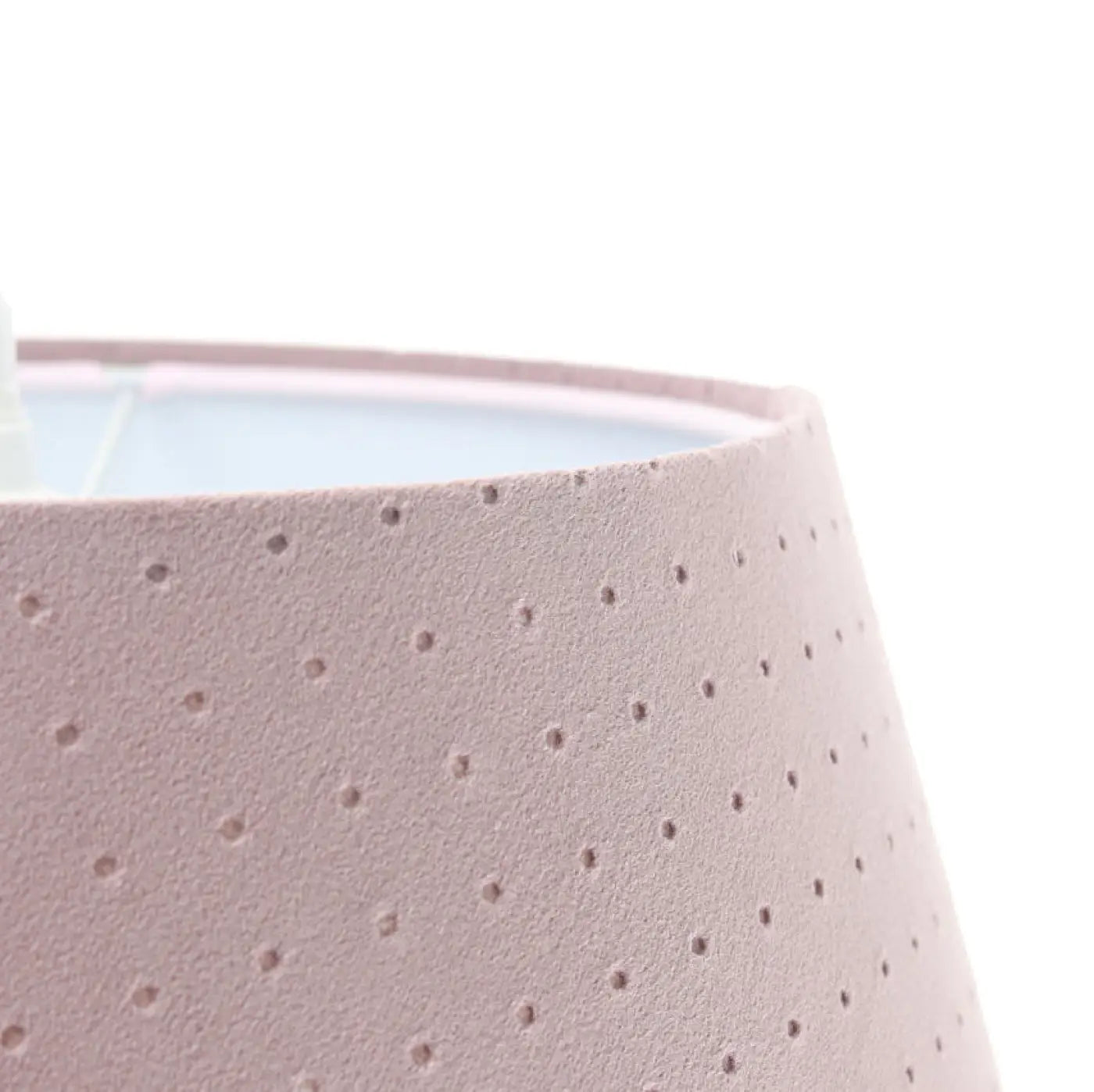 Suspension Luminaire Chic en Tissu - Bell Jasmin (Vieux Rose/Blanc)