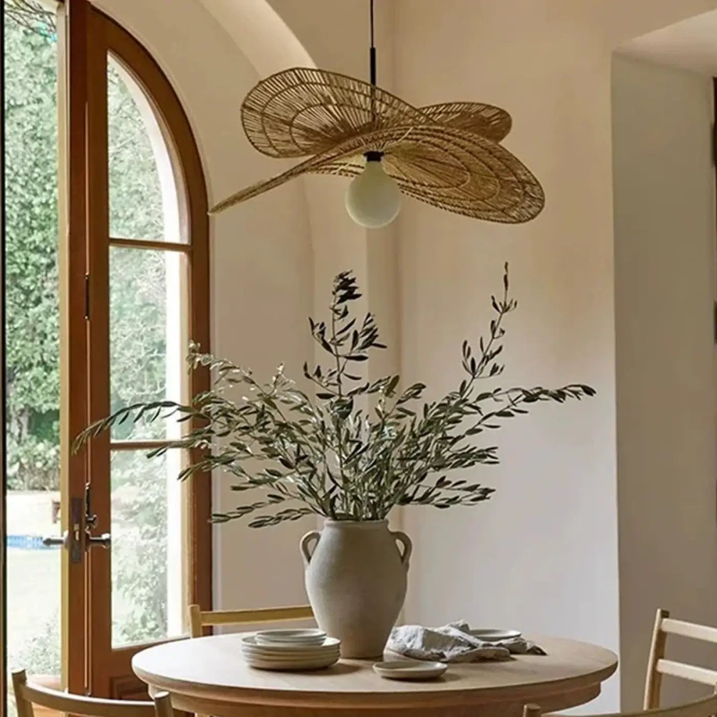 Suspension Luminaire en Rotin - Trico