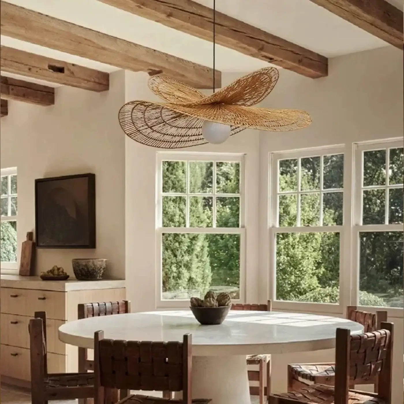Suspension Luminaire en Rotin - Trico