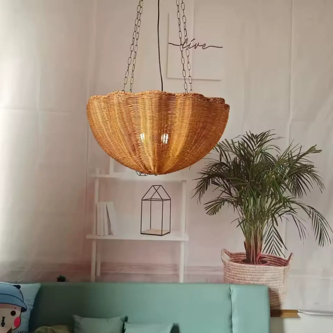 Suspension Luminaire en Rotin - Tiniron