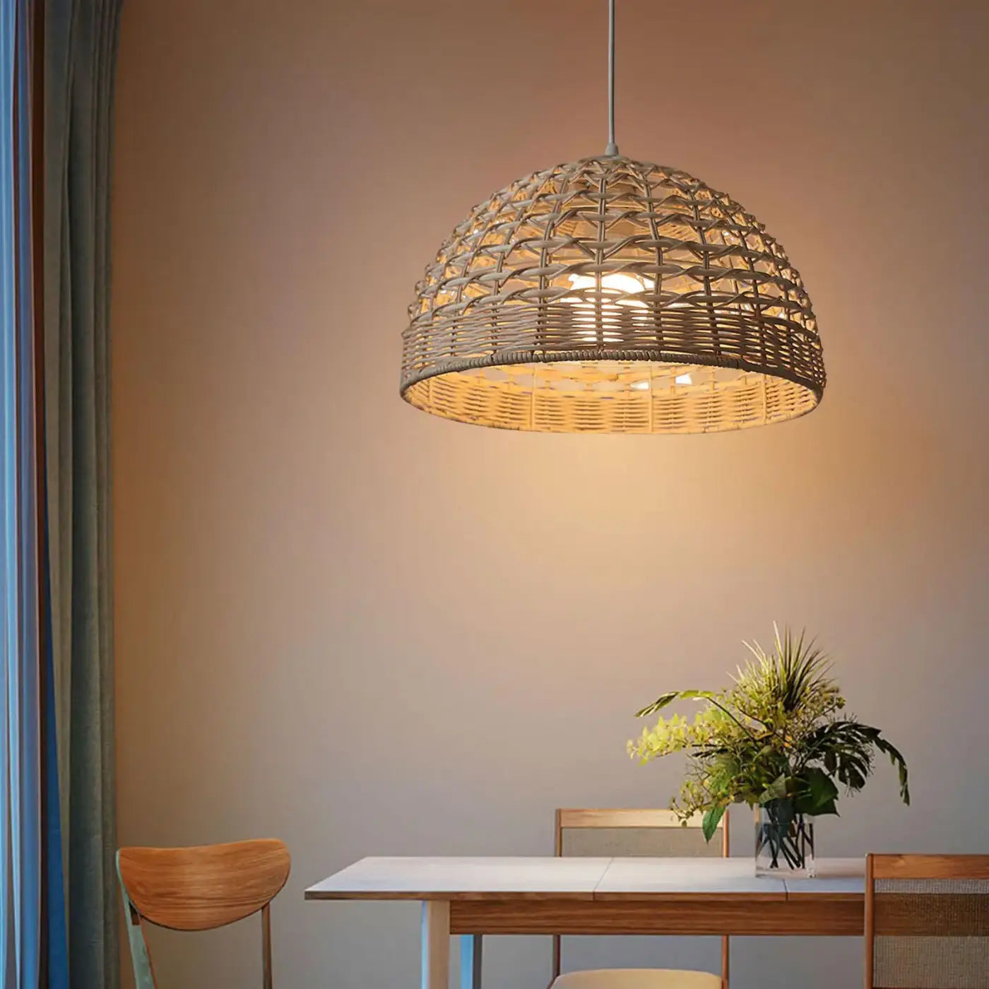 Suspension Luminaire Design en Rotin - Baoba