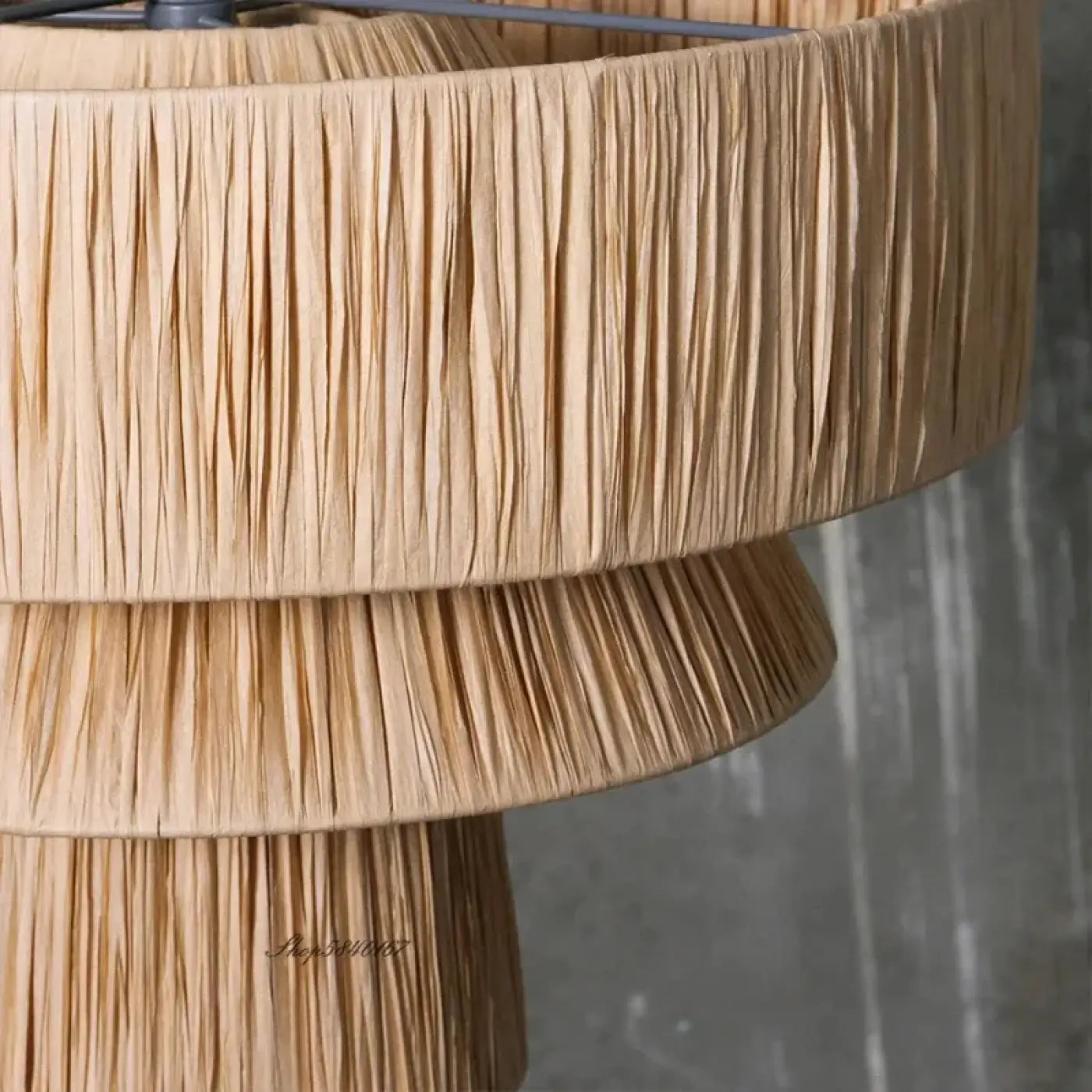 Suspension Luminaire en Rotin - Jane