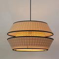 Suspension Luminaire Boheme en Rotin - Ambra