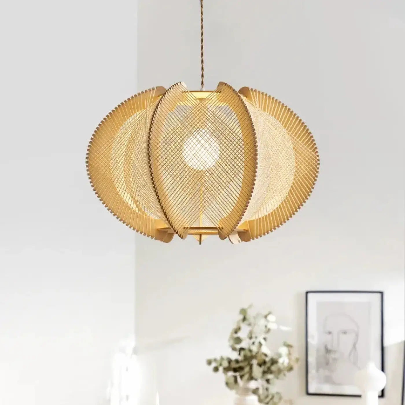 Suspension Luminaire Boheme en Rotin - Roheme