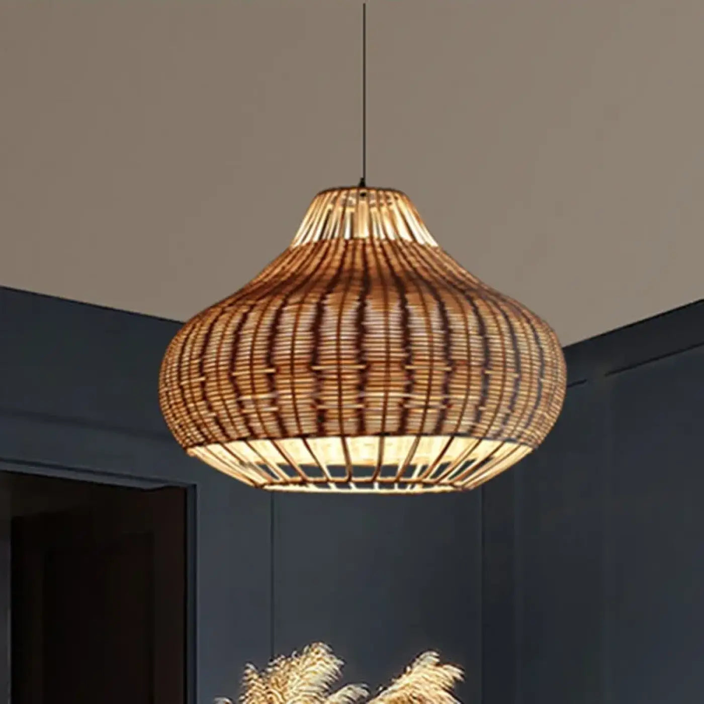 Suspension Luminaire en Rotin - Jurie