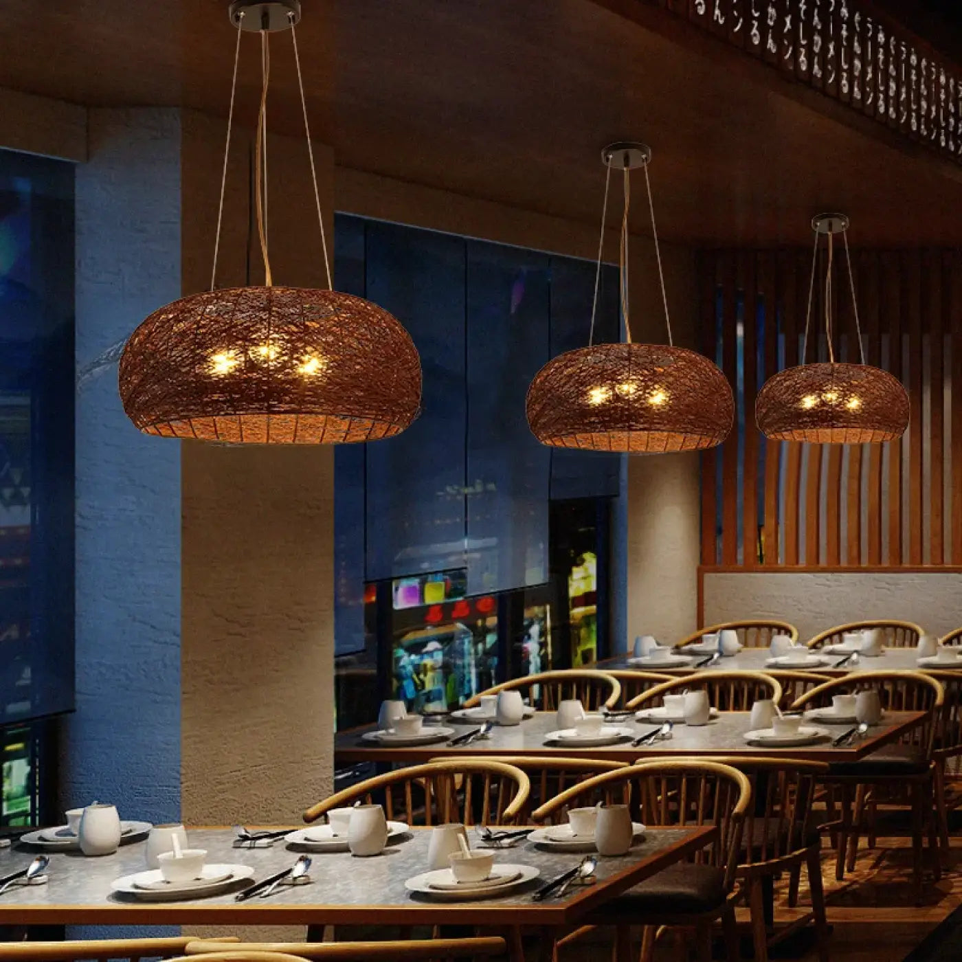 Suspension Luminaire en Rotin - Lova