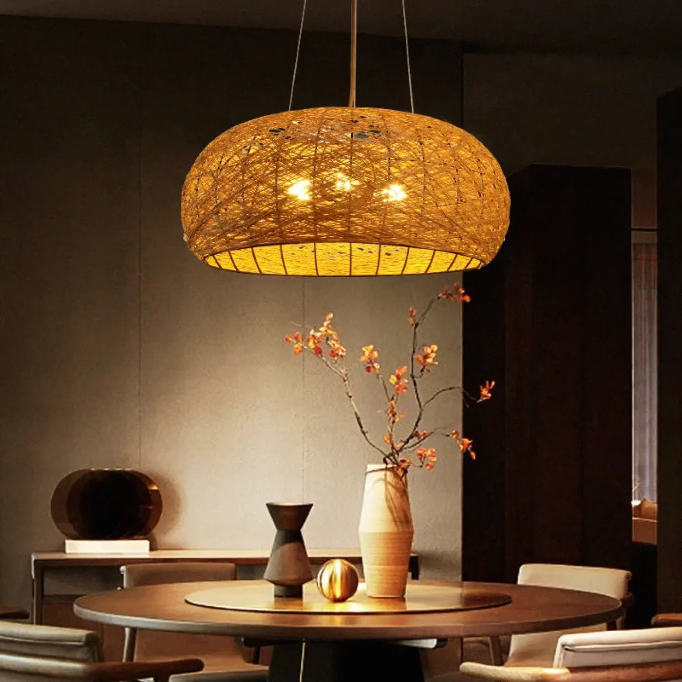 Suspension Luminaire en Rotin - Lova