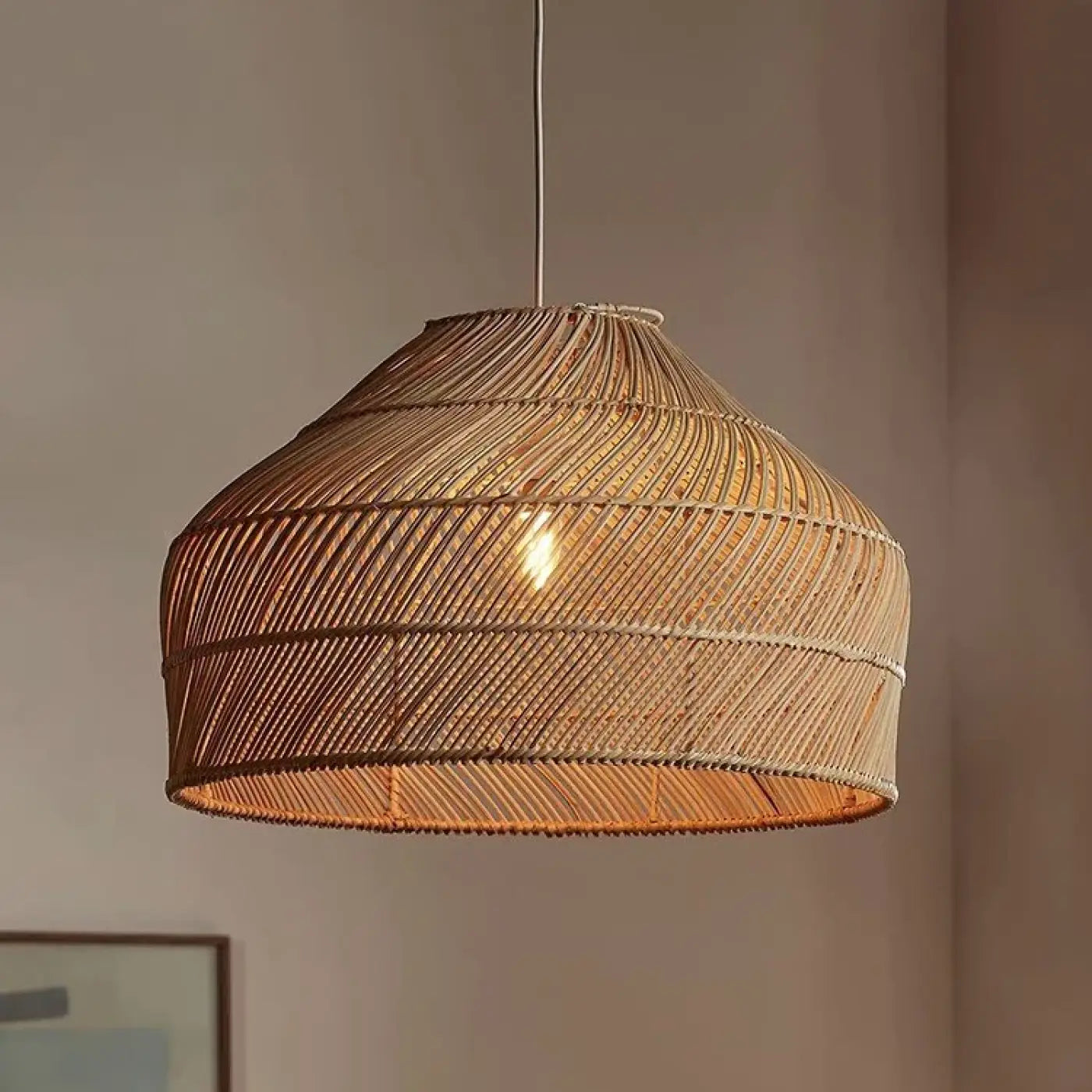Suspension Luminaire Boheme en Rotin - Arona