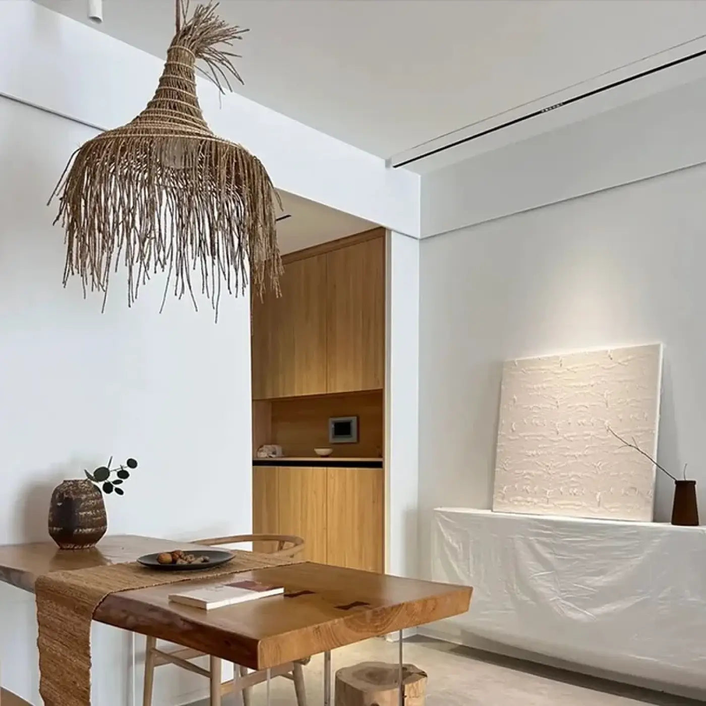 Suspension Luminaire en Rotin - Nani
