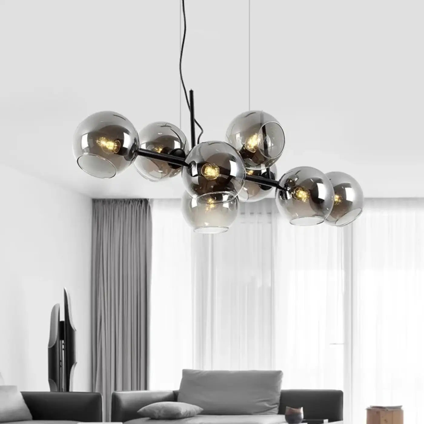 Suspension Luminaire Scandinave en Verre - Dina