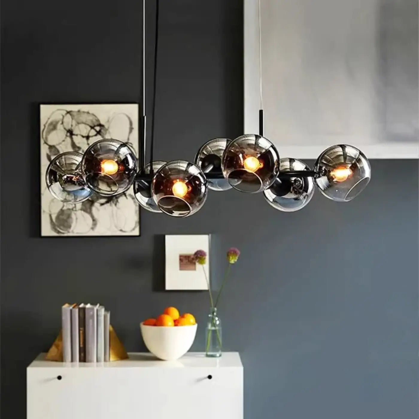 Suspension Luminaire Scandinave en Verre - Dina