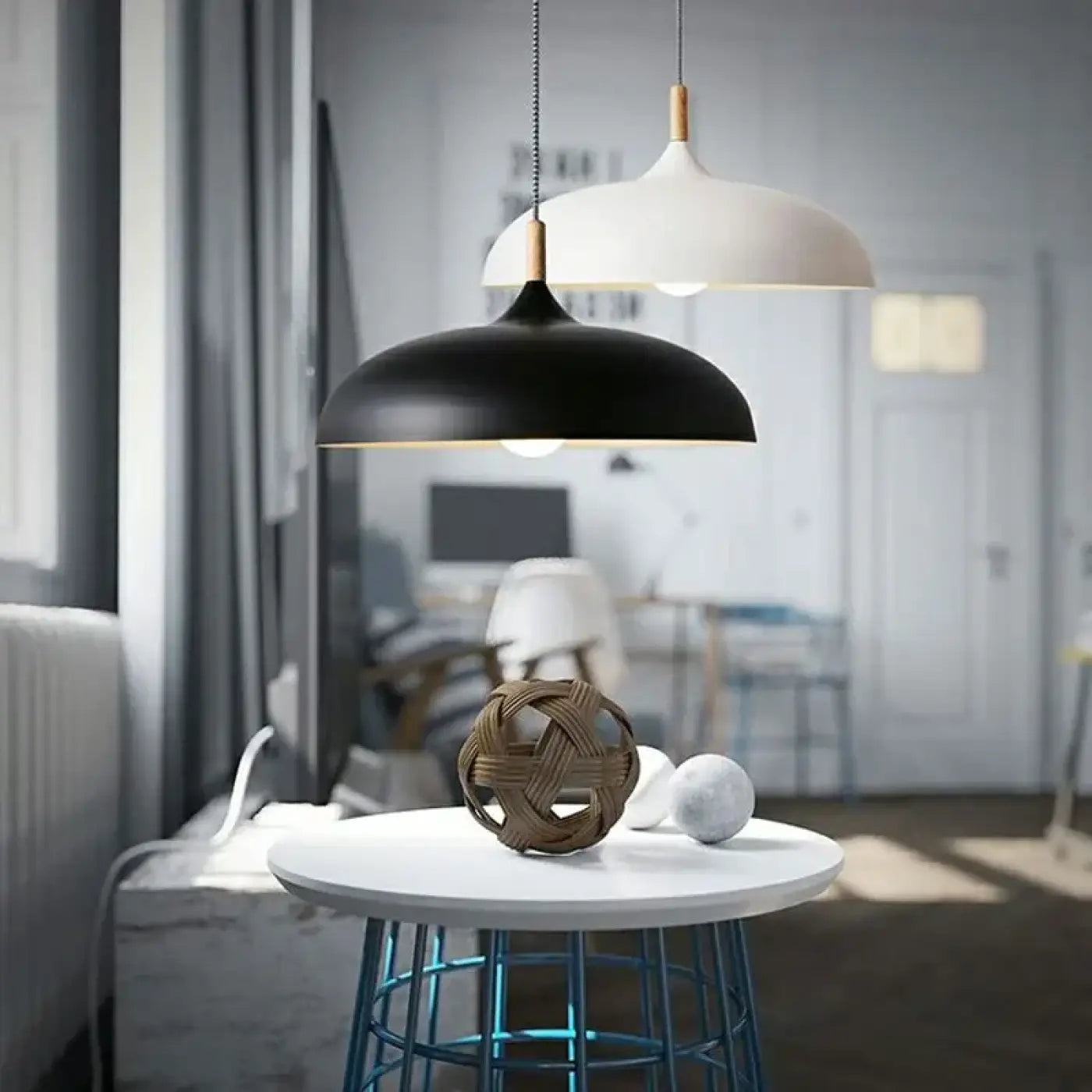 Suspension Luminaire Scandinave en Bois - Cadi