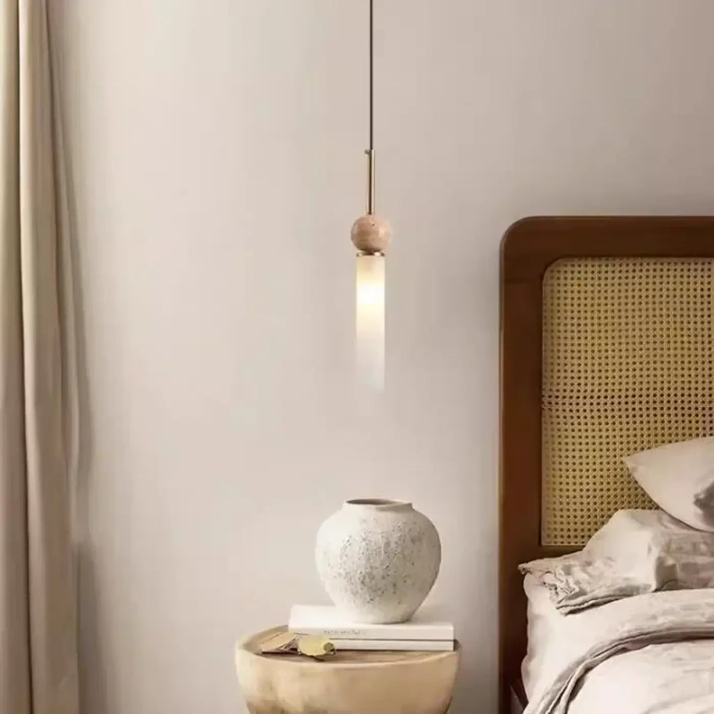 Suspension Luminaire Scandinave en Bois - Alina