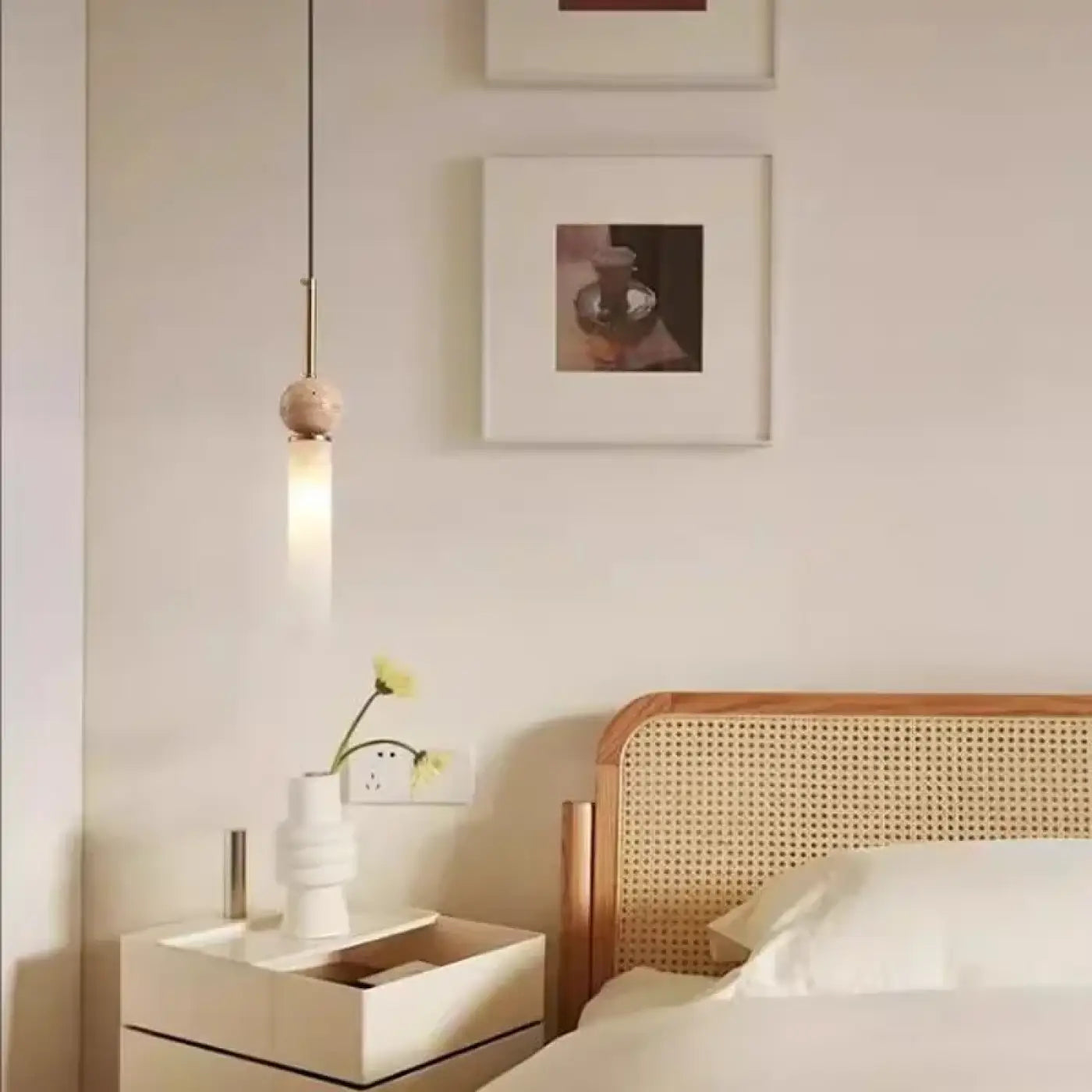 Suspension Luminaire Scandinave en Bois - Alina