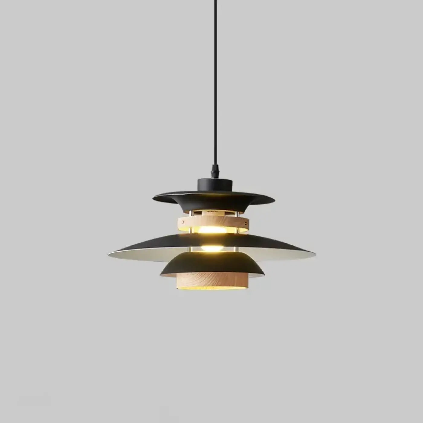 Suspension Luminaire Scandinave en Bois - Stratis