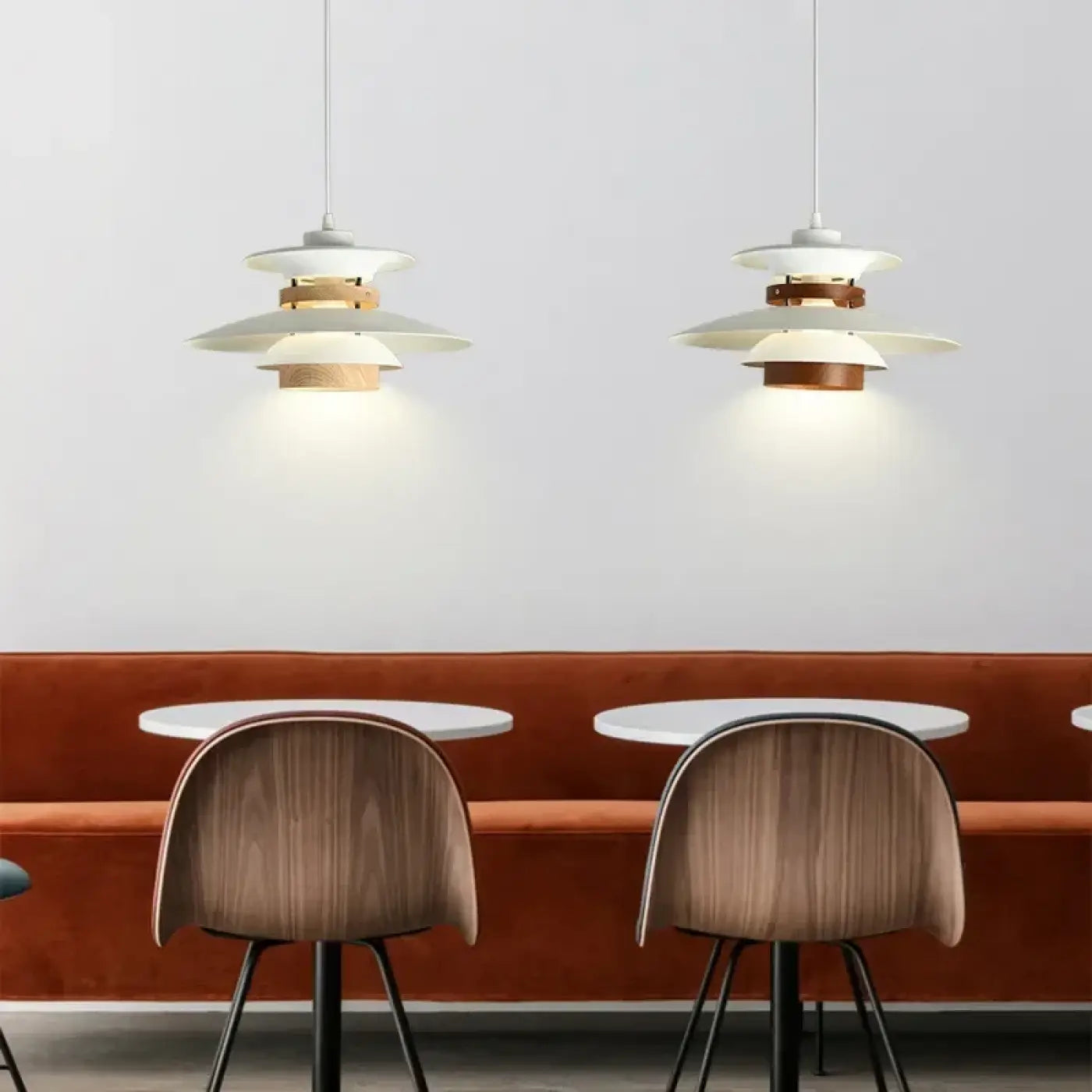 Suspension Luminaire Scandinave en Bois - Stratis