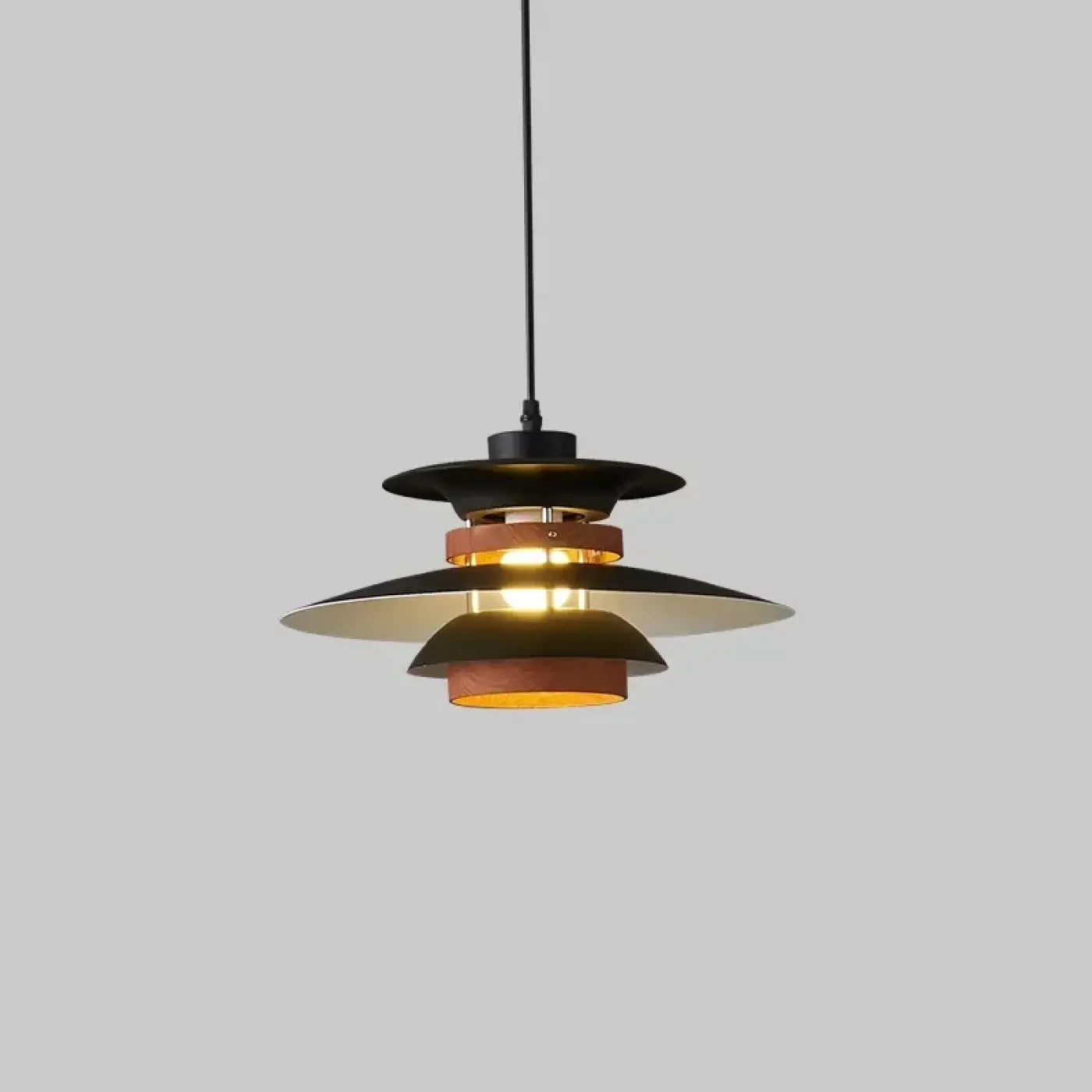 Suspension Luminaire Scandinave en Bois - Stratis