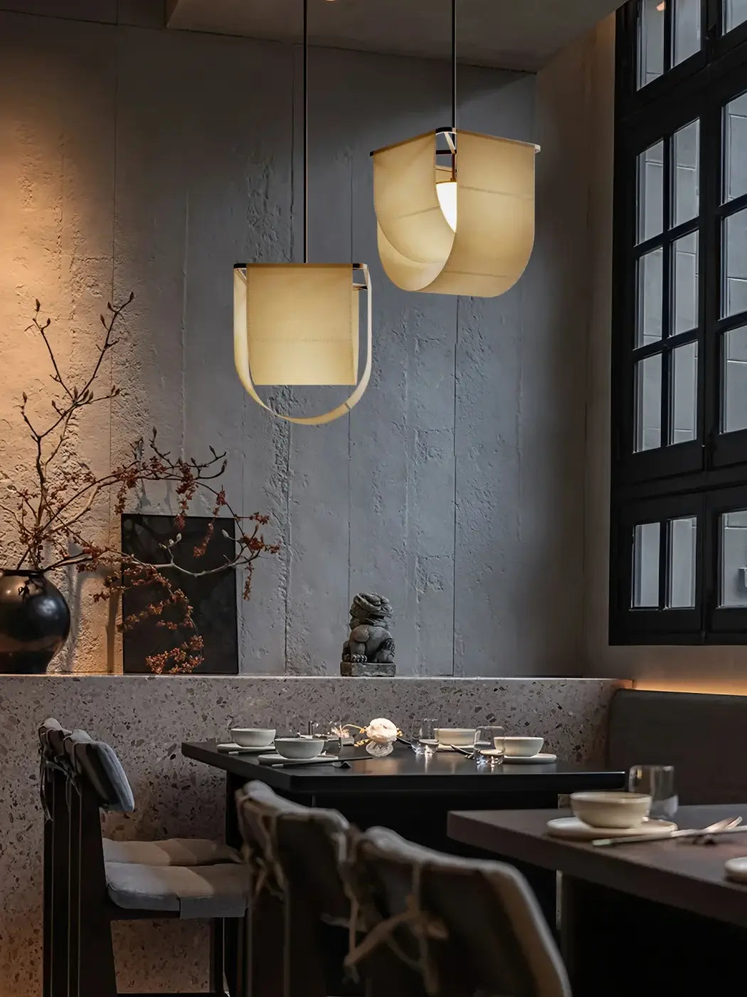 Suspension Luminaire en Tissu - Zenda