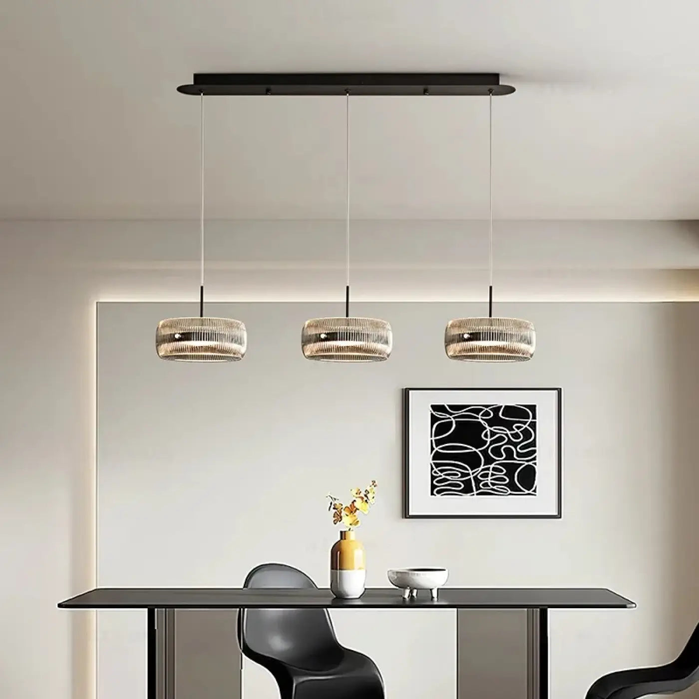 Suspension Luminaire en Verre - Dampent