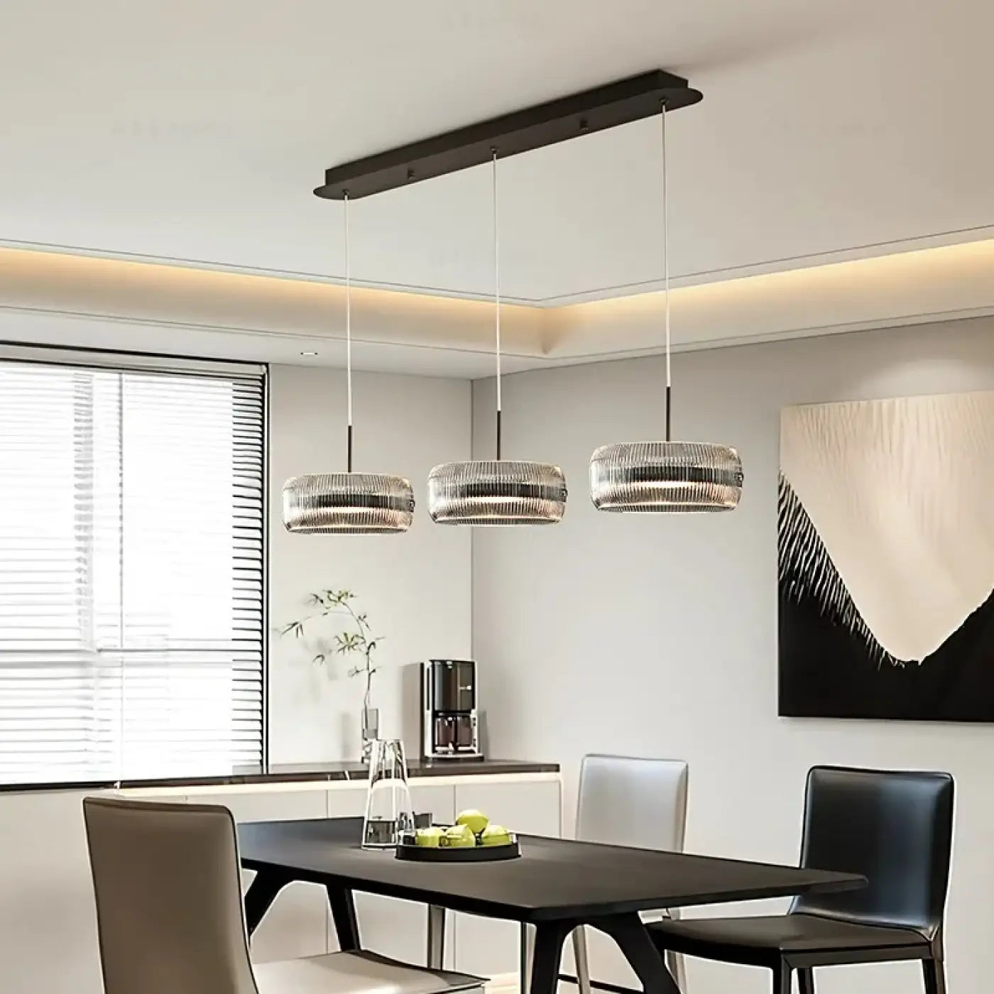 Suspension Luminaire en Verre - Dampent