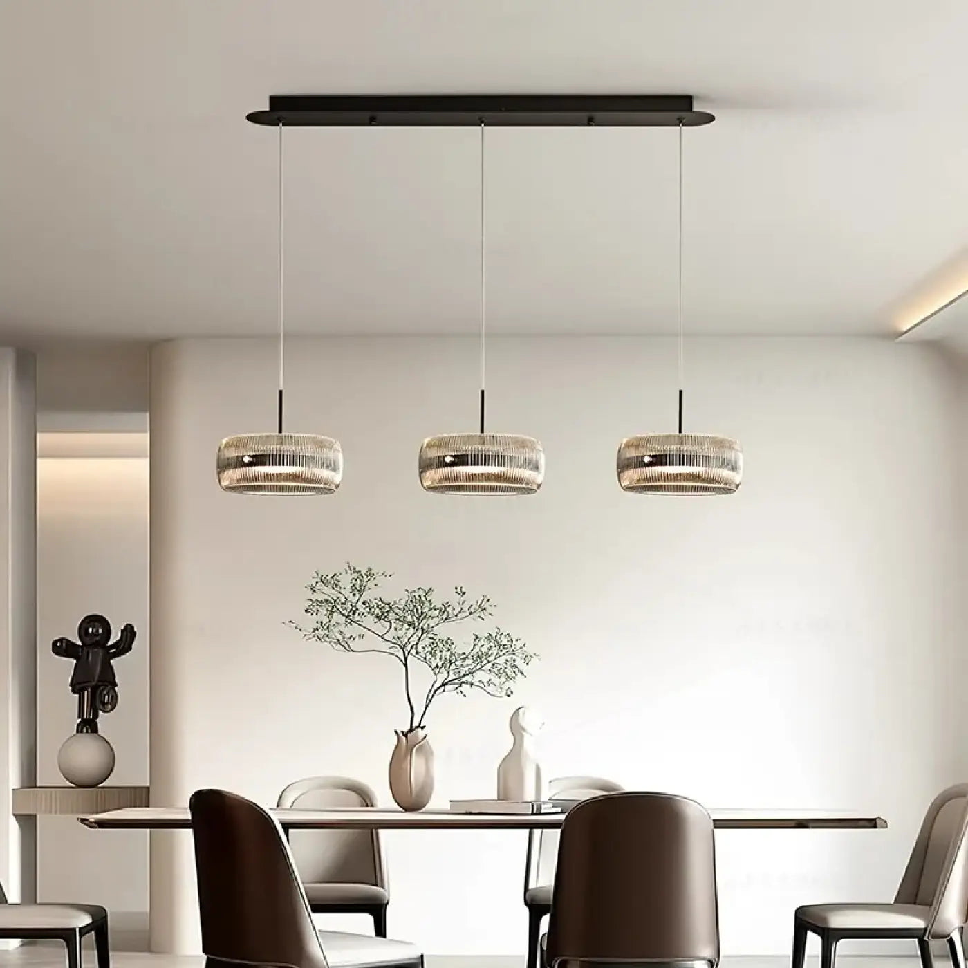 Suspension Luminaire en Verre - Dampent
