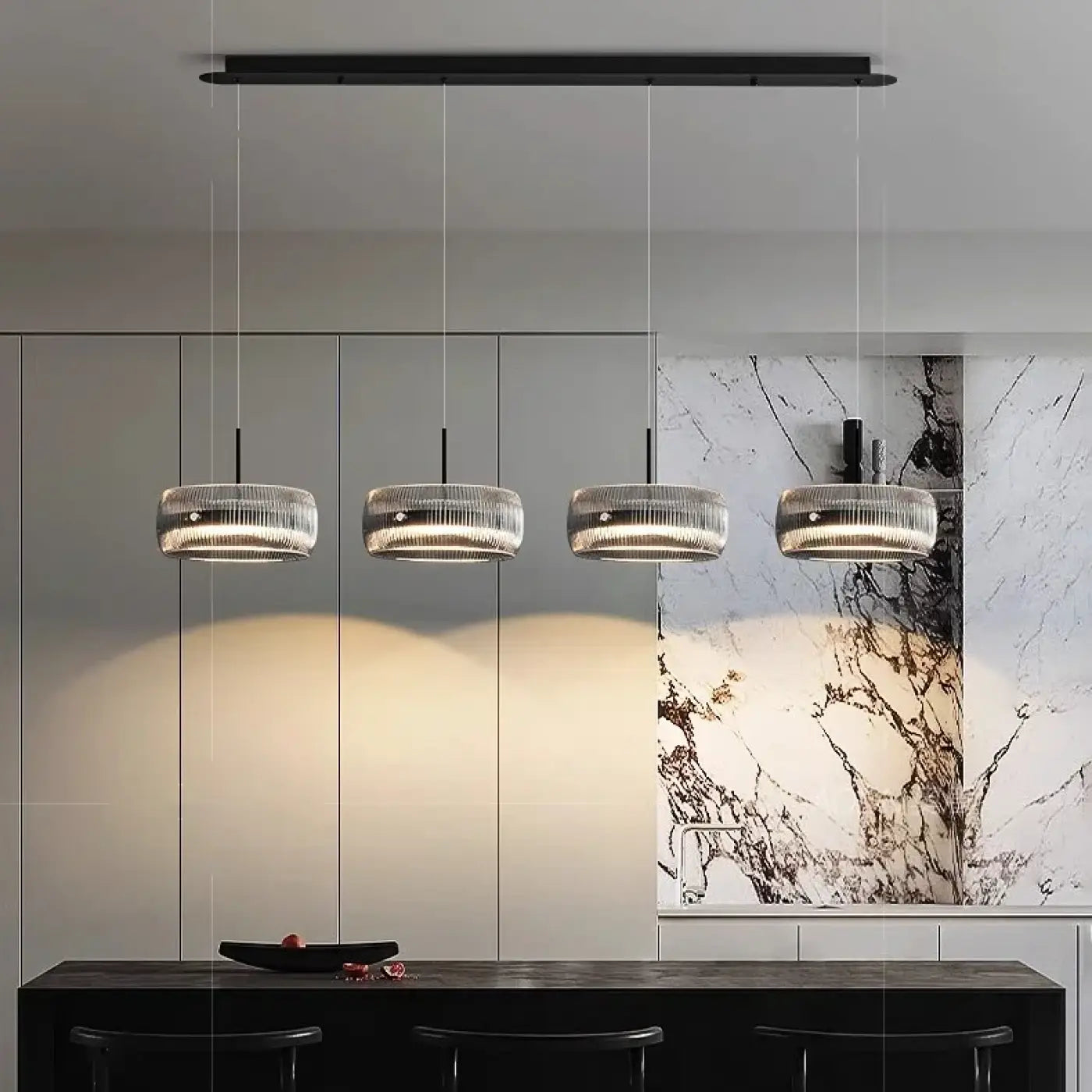 Suspension Luminaire en Verre - Dampent