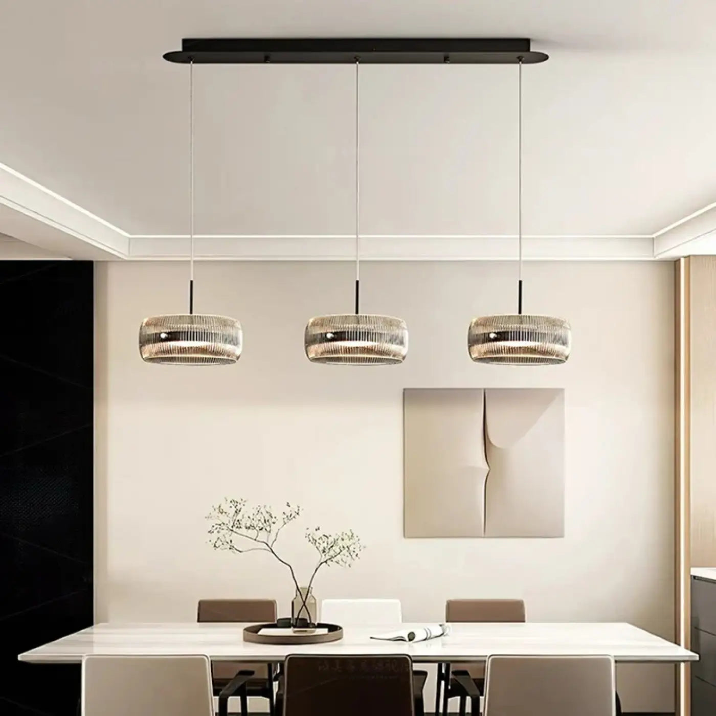 Suspension Luminaire en Verre - Dampent