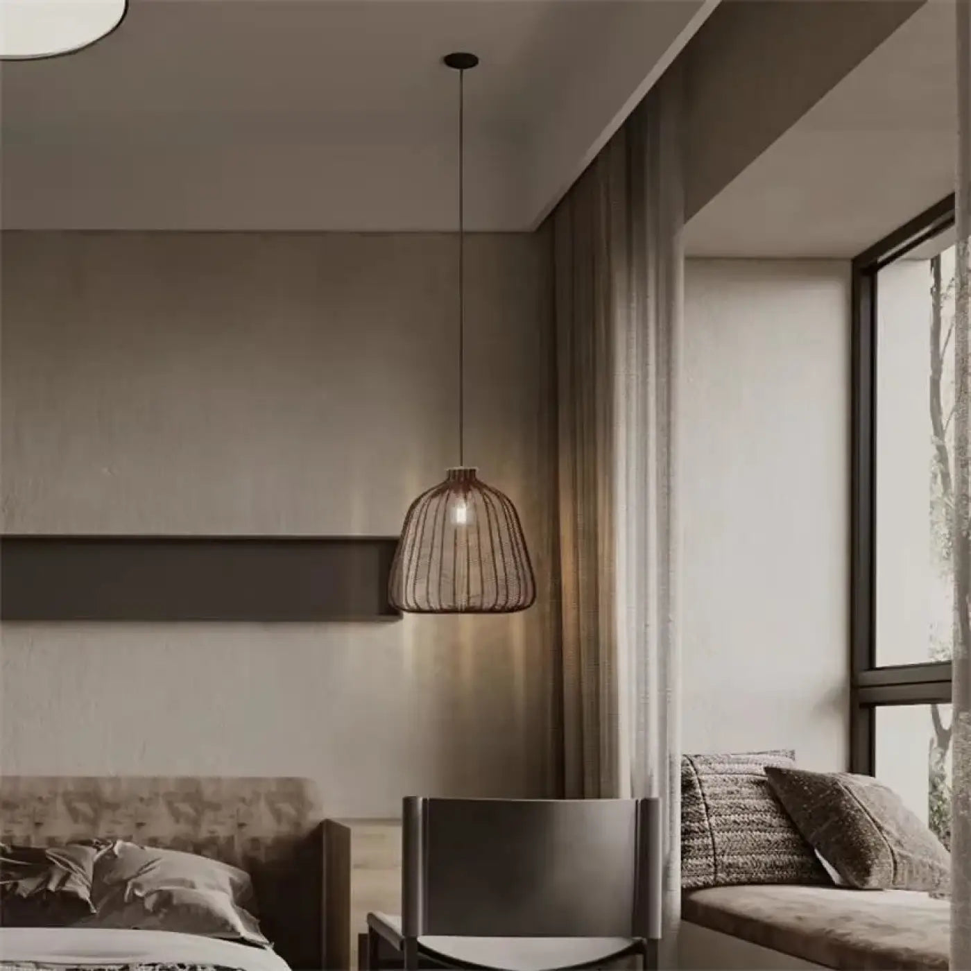 Suspension Luminaire Moderne en Rotin - Tisba