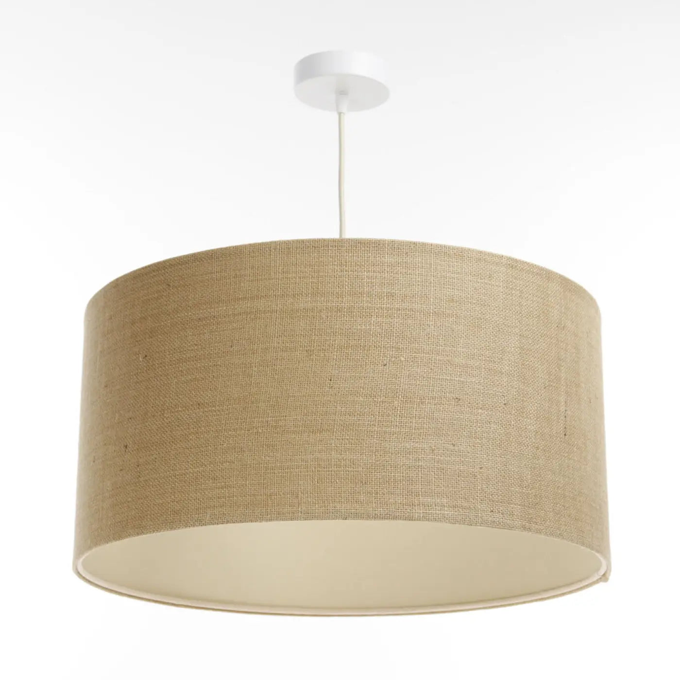 Suspension Luminaire Minimaliste en Tissu - Boho Elegant (Beige/Ecru)