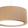 Suspension Luminaire Design en Tissu - Duo Boho (Beige)