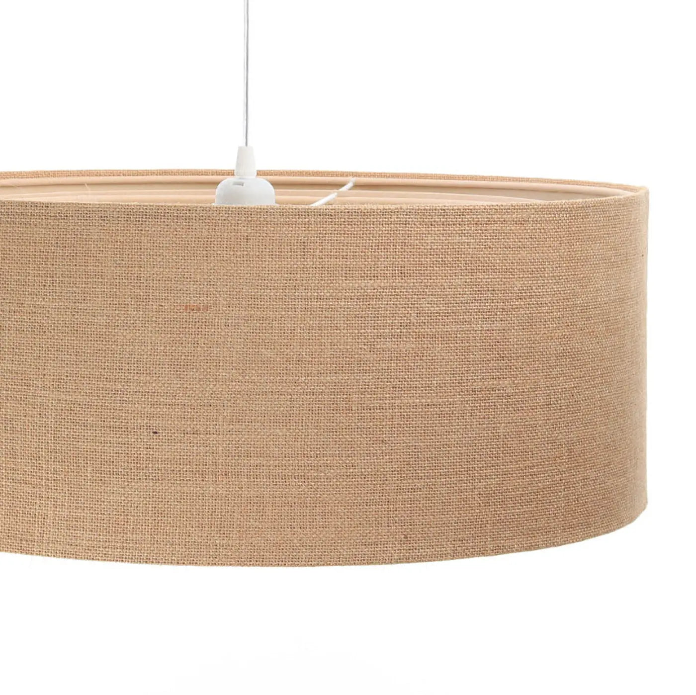Suspension Luminaire Design en Tissu - Duo Boho (Beige)