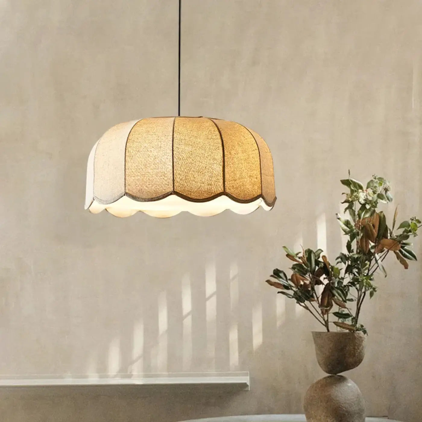 Suspension Luminaire Design en Tissu - Linda
