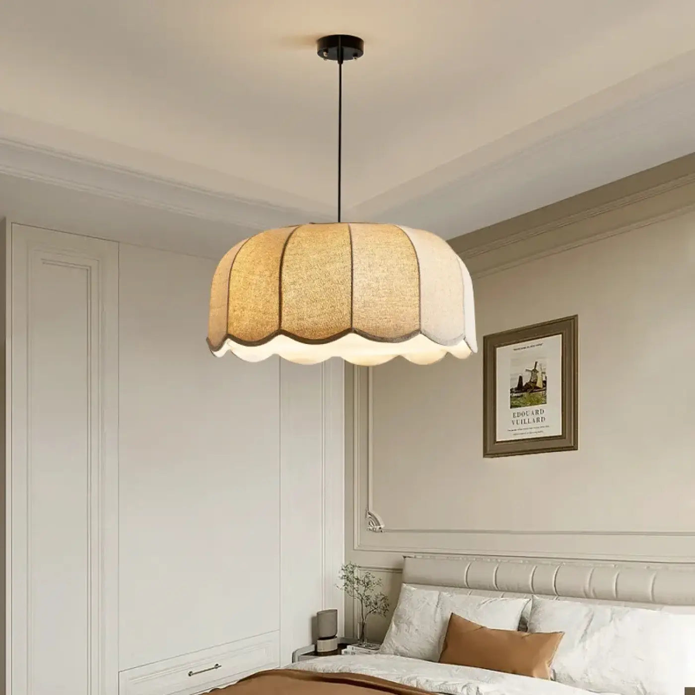 Suspension Luminaire Design en Tissu - Linda