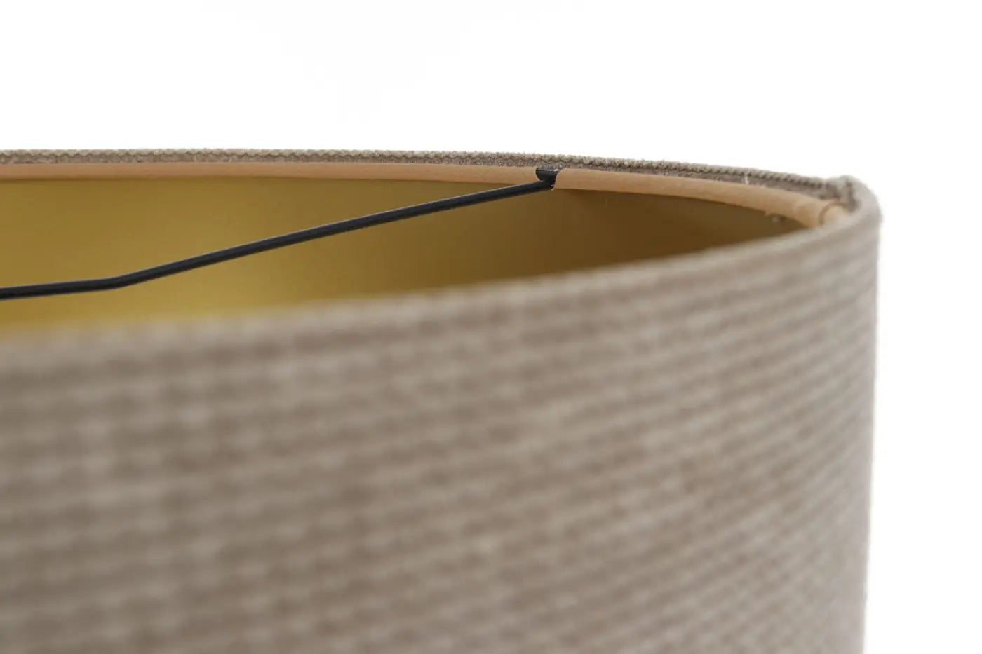 Suspension Luminaire Moderne en Tissu - Glamour Structural Velour (Beige/Doré)