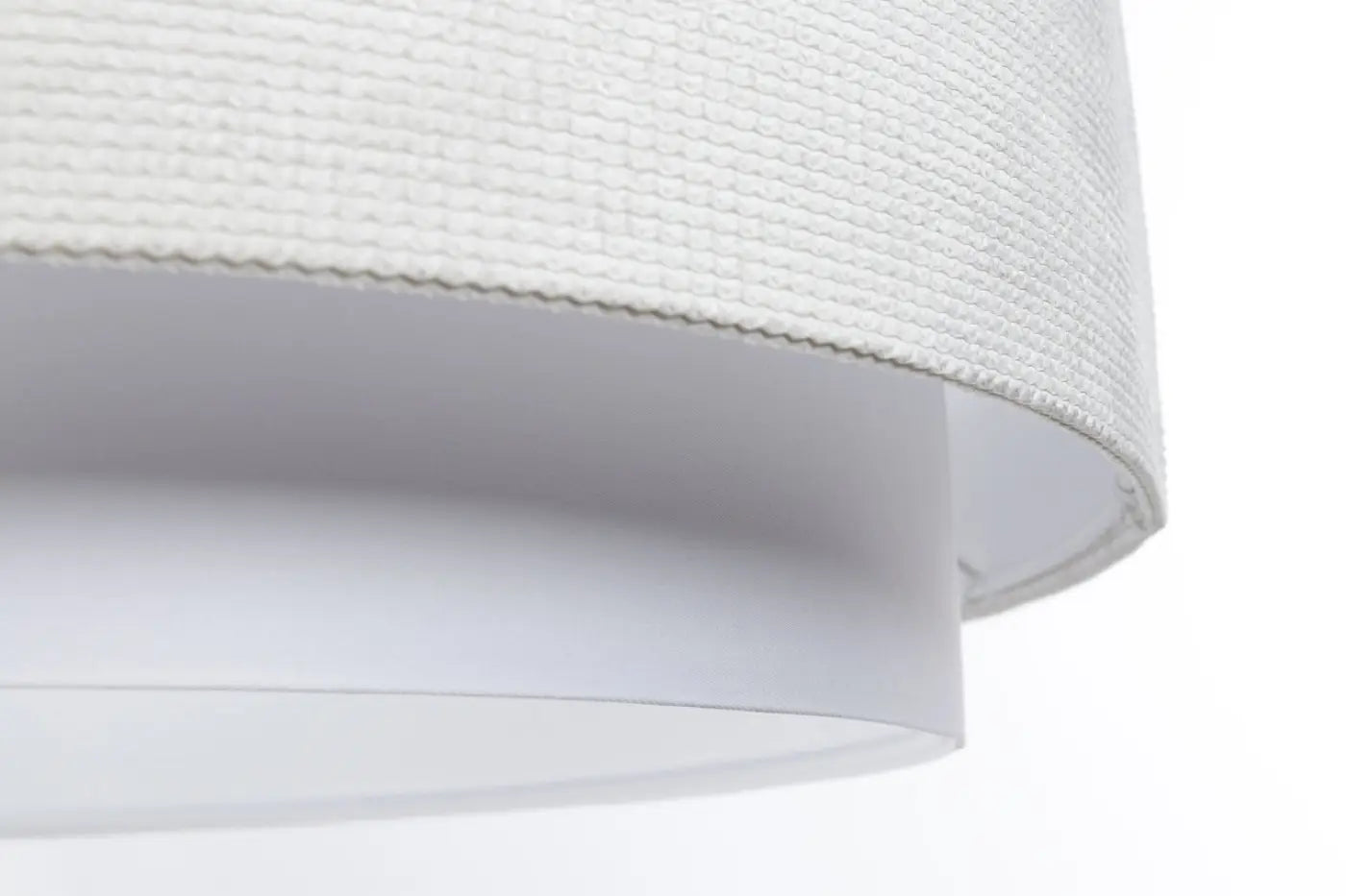 Suspension Luminaire en Tissu - Doblo Classic (Blanc/Crème)
