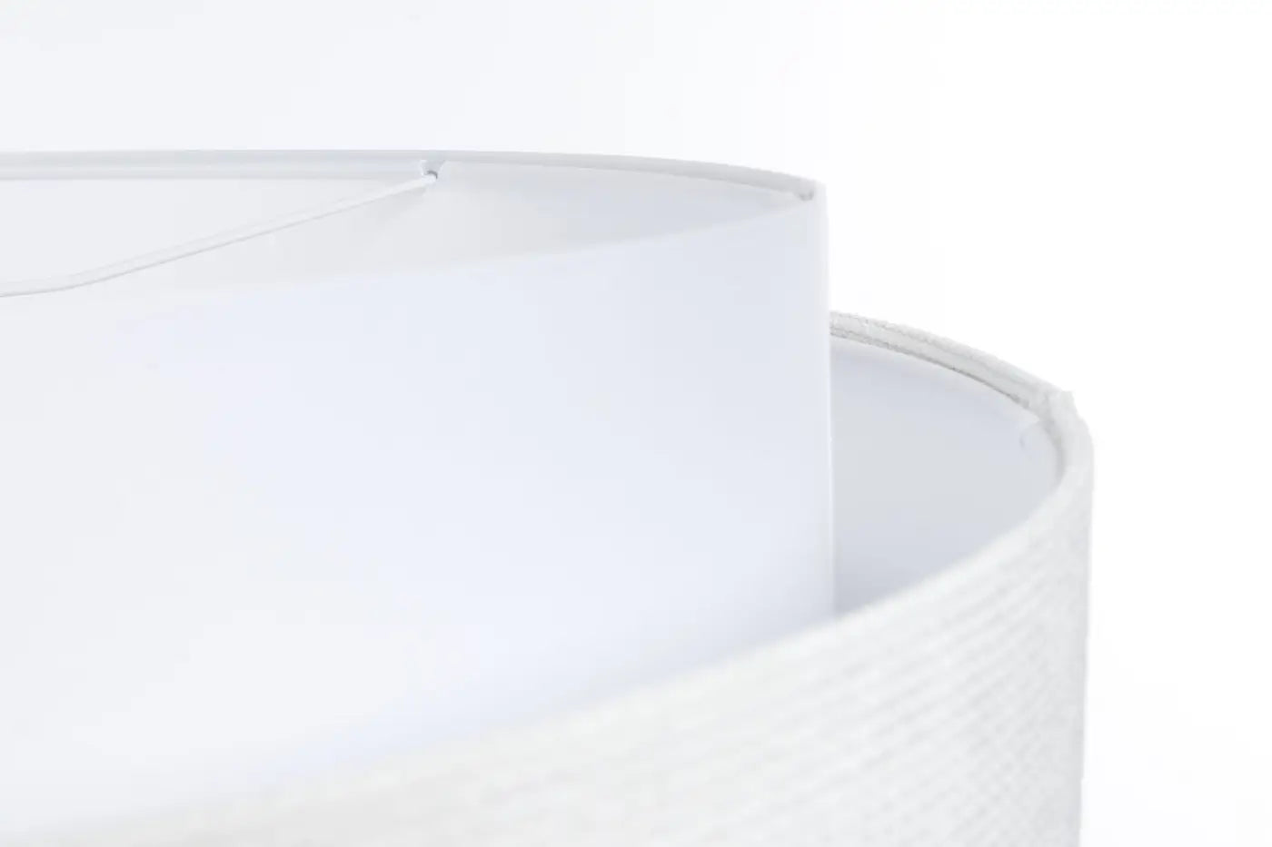Suspension Luminaire en Tissu - Doblo Classic (Blanc/Crème)