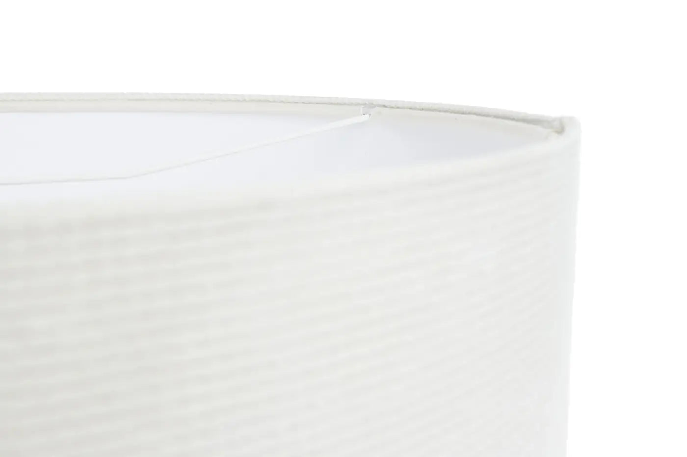 Suspension Luminaire Moderne en Tissu - Glamour Structural Velour (Blanc Crème)