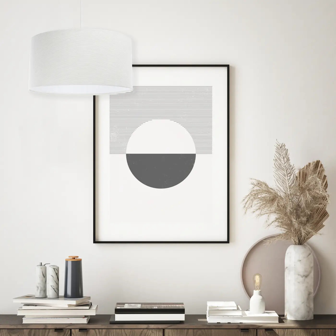 Suspension Luminaire Moderne en Tissu - Glamour Structural Velour (Blanc Crème)