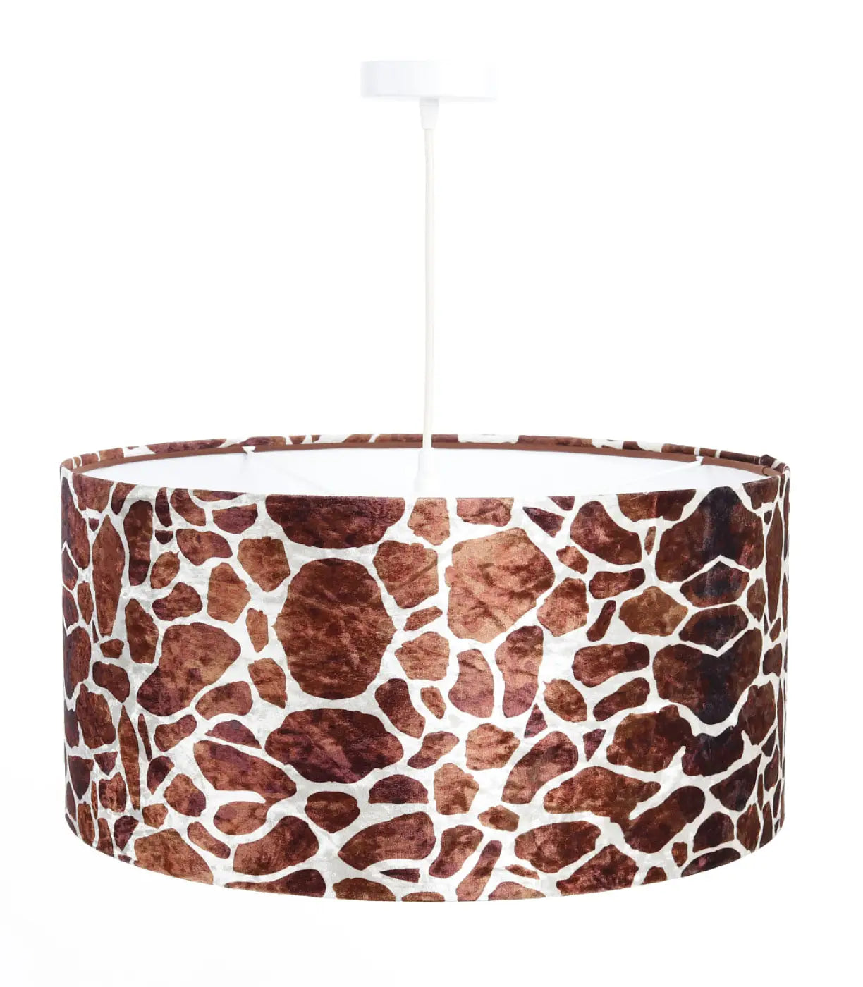 Suspension Luminaire en Tissu - Safari (Marron Clair/Blanc)