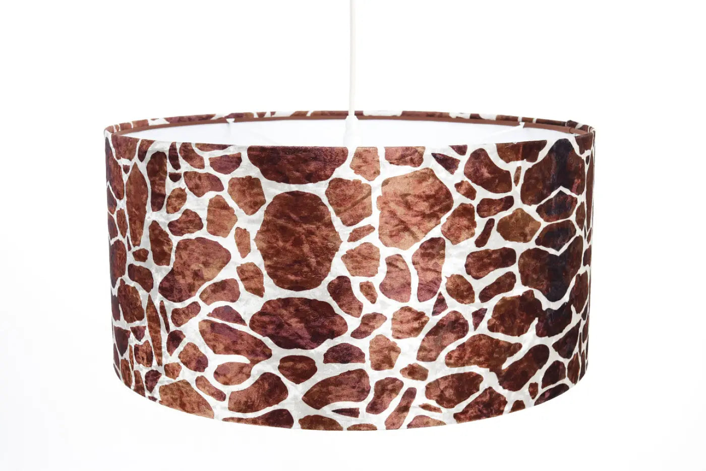 Suspension Luminaire en Tissu - Safari (Marron Clair/Blanc)