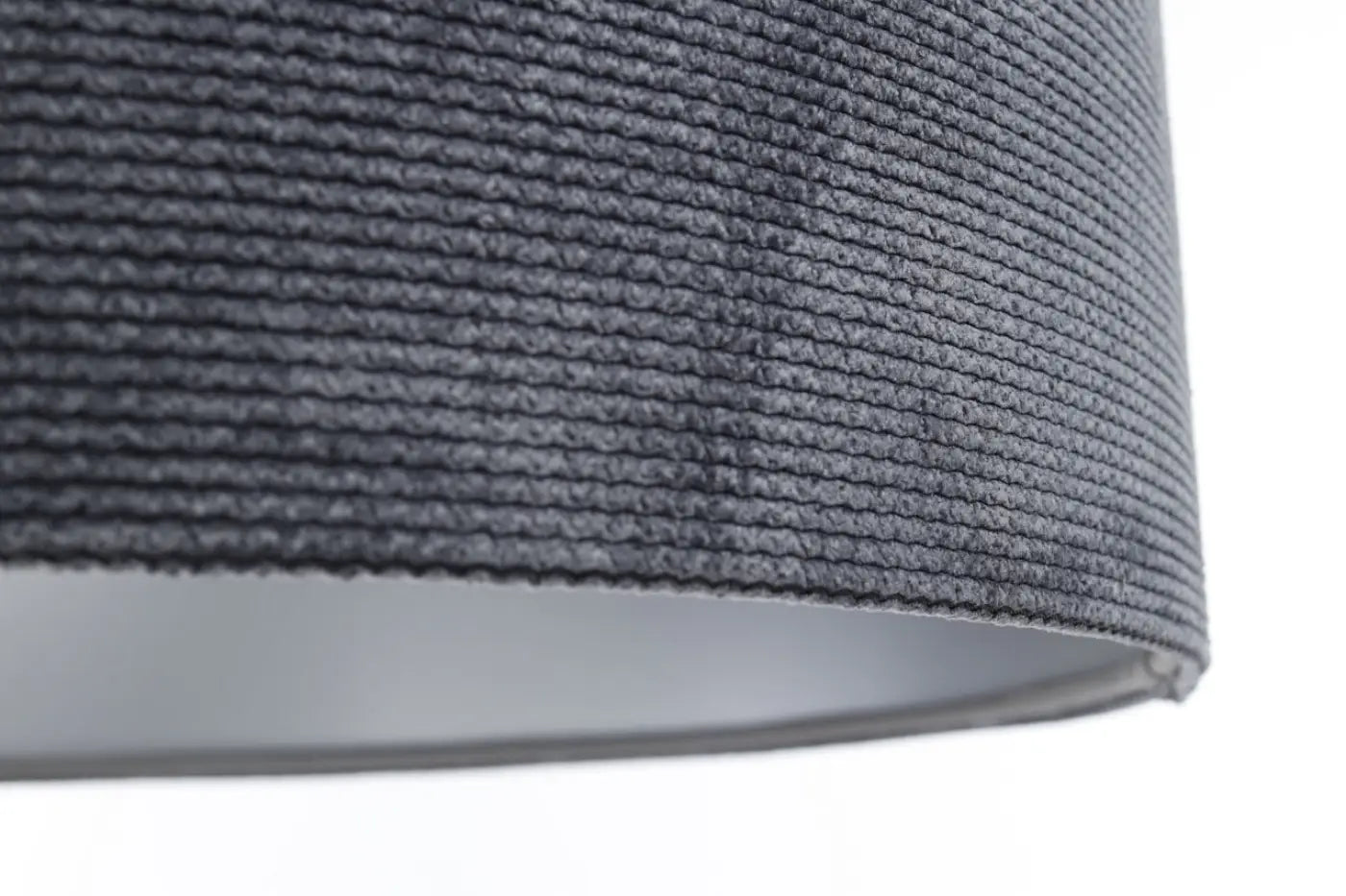 Suspension Luminaire Moderne en Tissu - Glamour Structural Velour (Graphite/Argent)