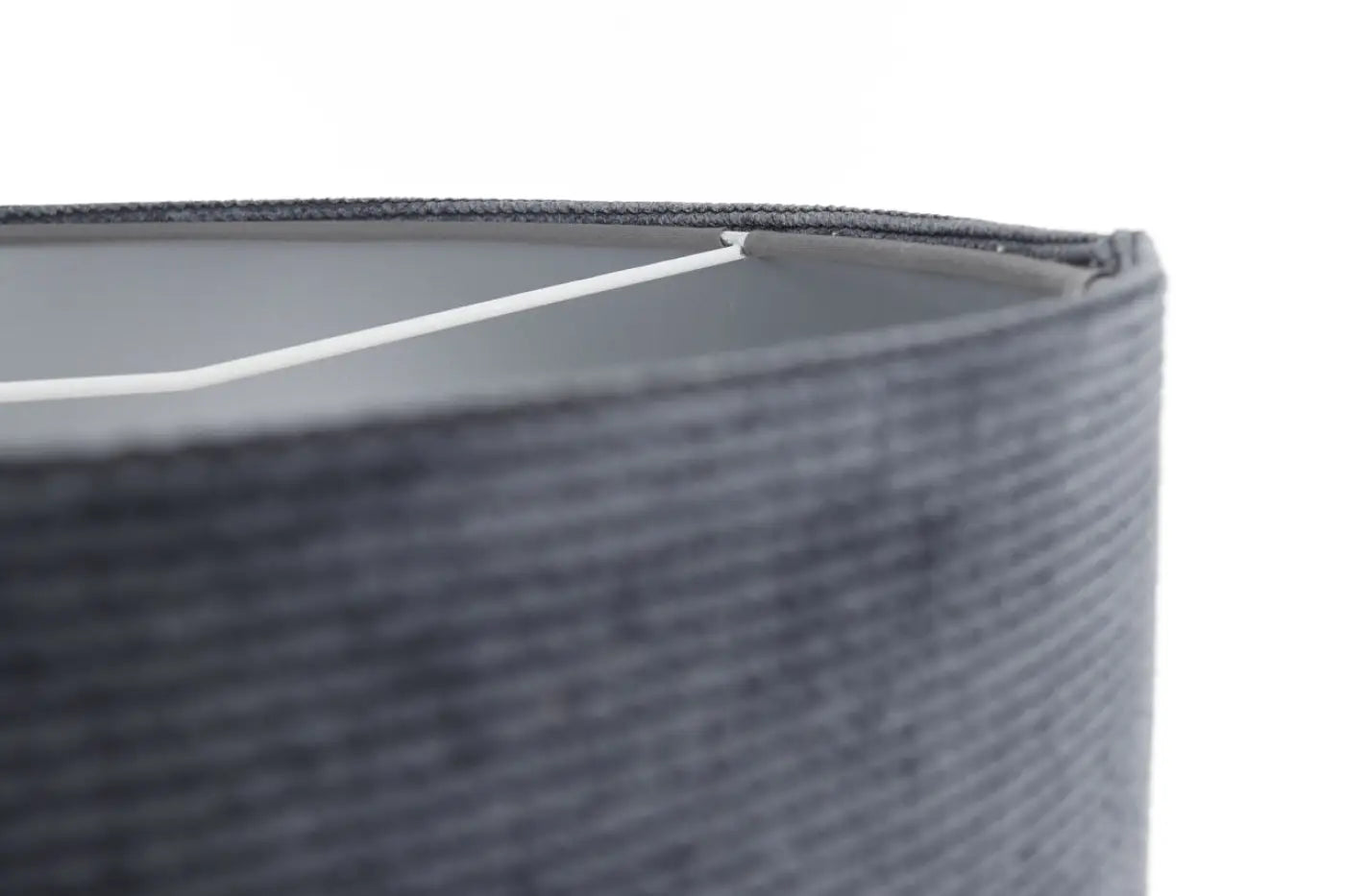 Suspension Luminaire Moderne en Tissu - Glamour Structural Velour (Graphite/Argent)