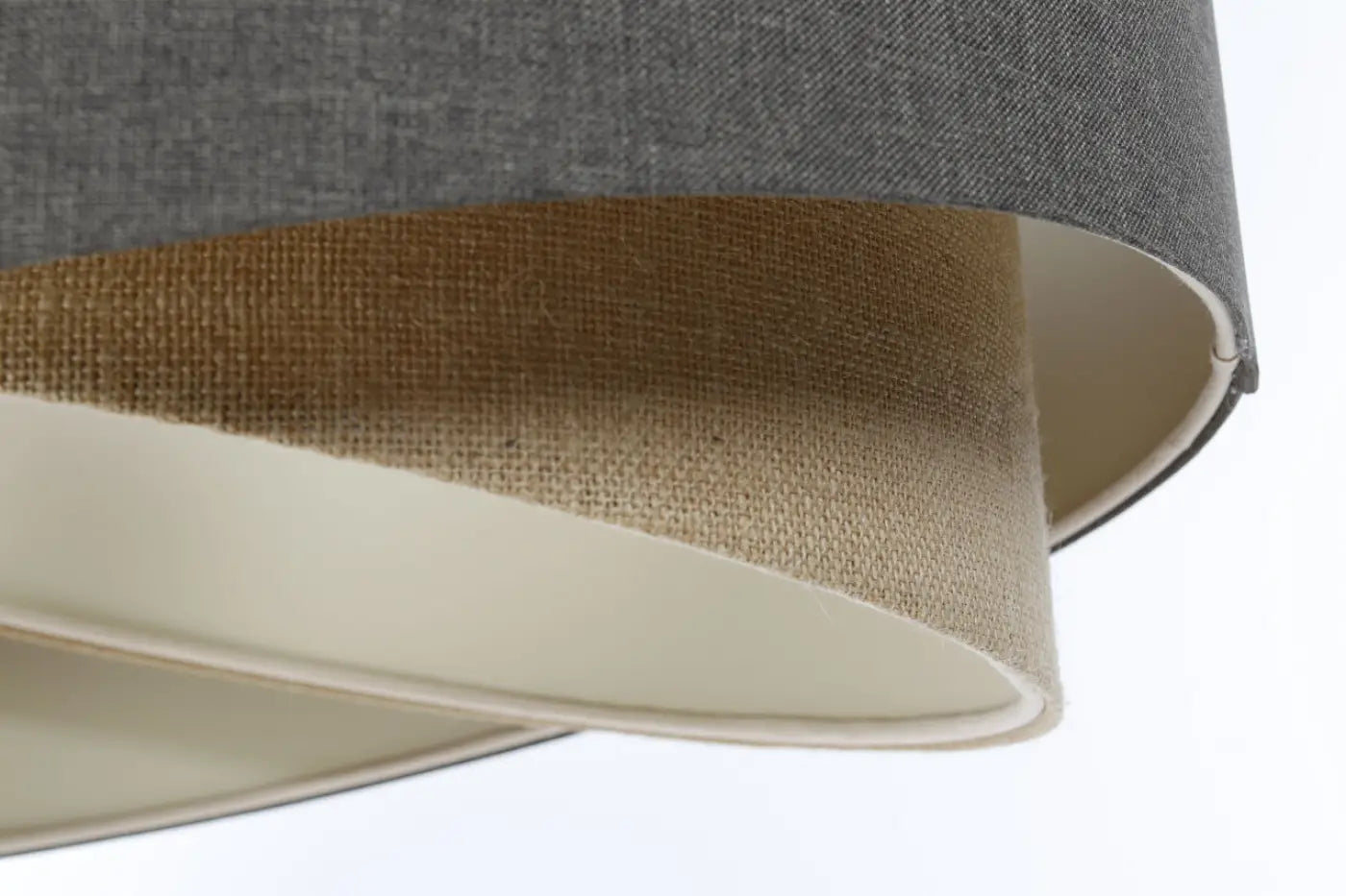 Suspension Luminaire Design en Tissu - Galaxy Boho Elegant (Graphite/Beige)