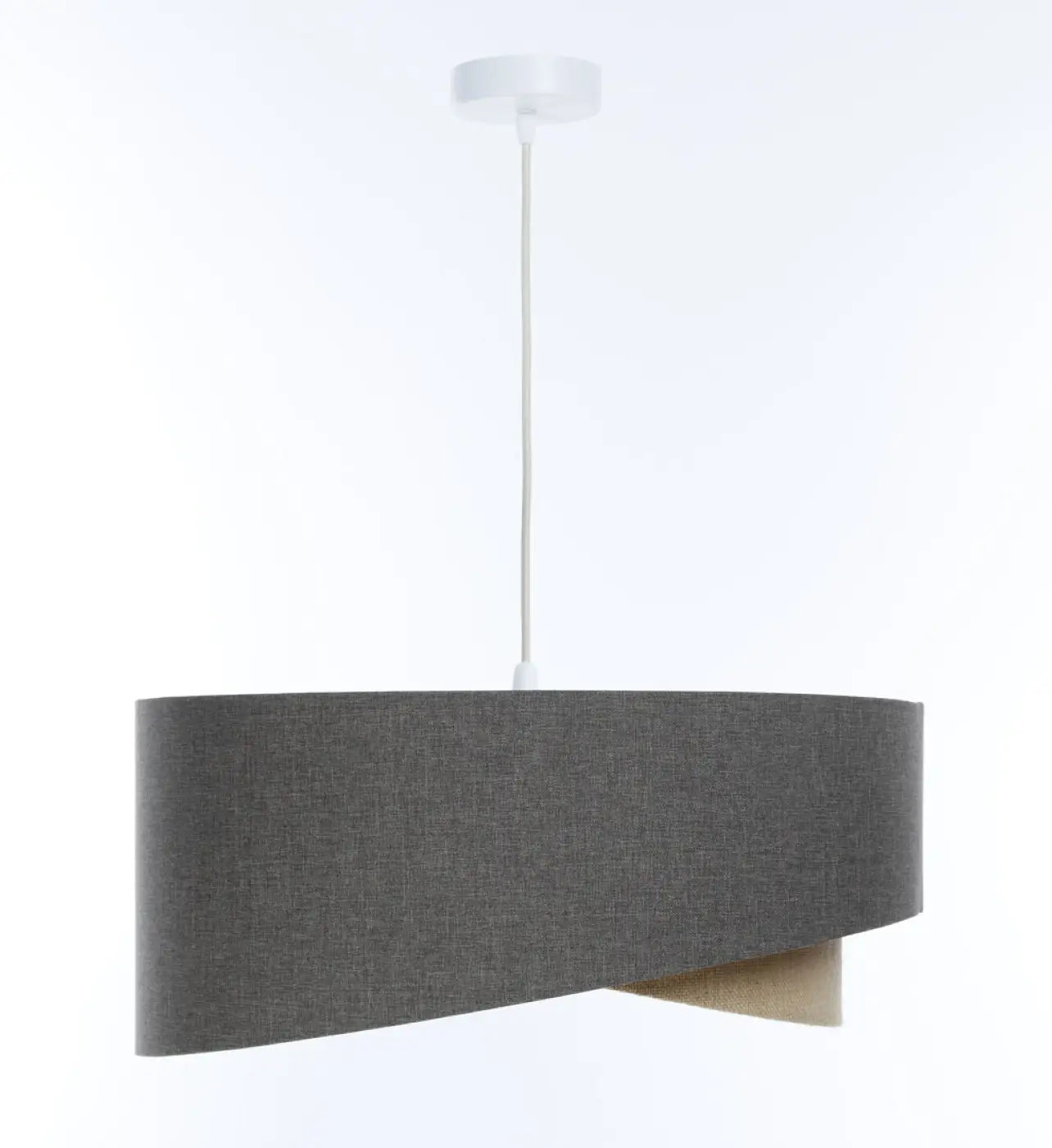 Suspension Luminaire Design en Tissu - Galaxy Boho Elegant (Graphite/Beige)