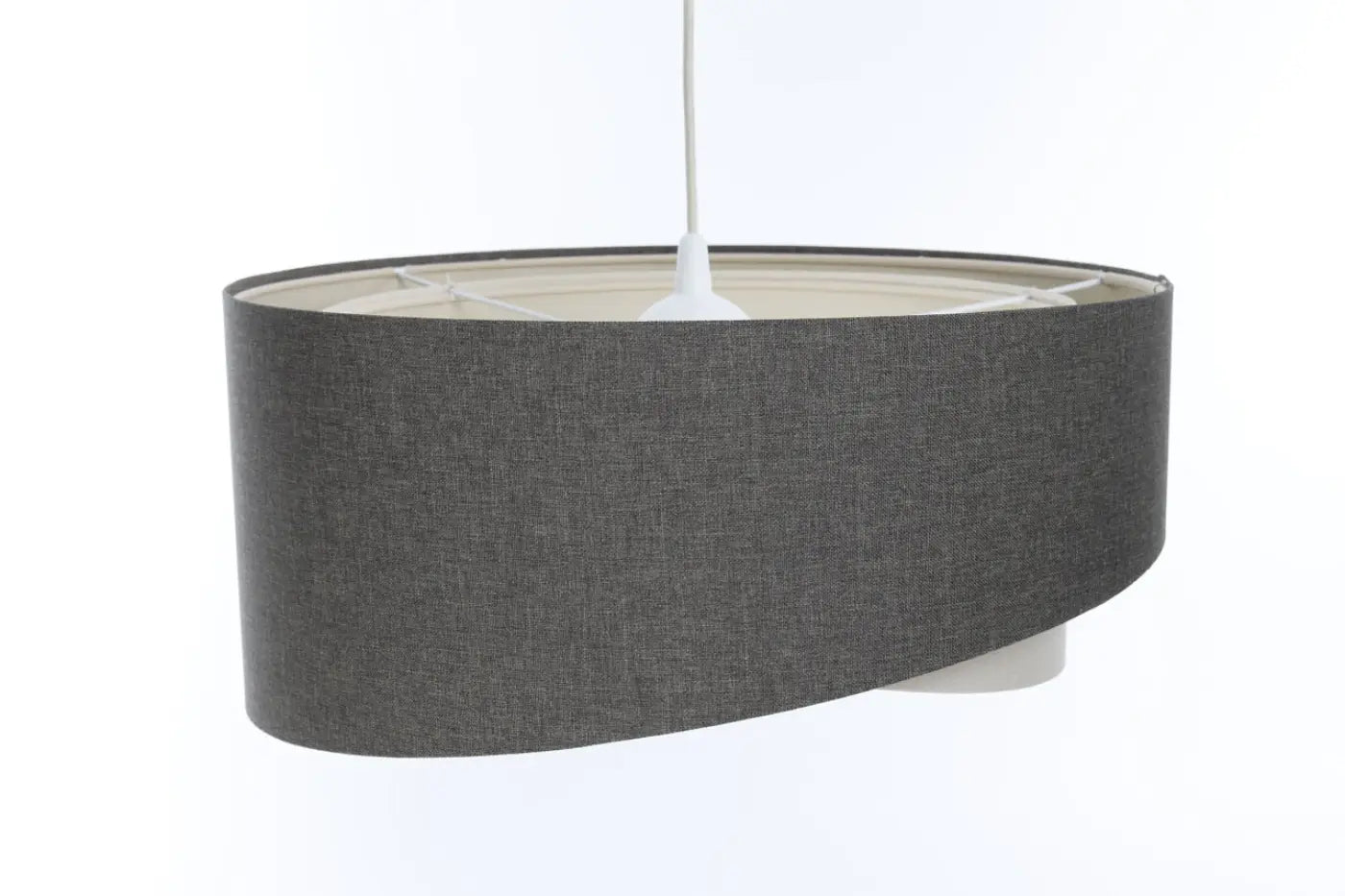 Suspension Luminaire Design en Tissu - Galaxy Boho Elegant (Graphite/Crème)