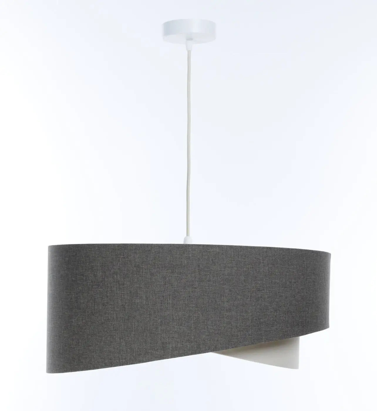 Suspension Luminaire Design en Tissu - Galaxy Boho Elegant (Graphite/Crème)