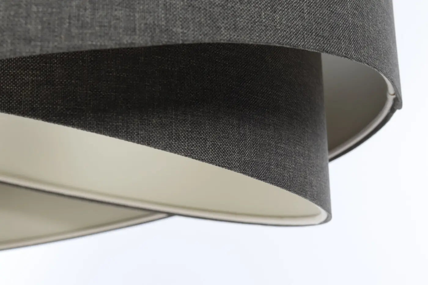 Suspension Luminaire Design en Tissu - Galaxy Boho Elegant (Graphite/Ecru)