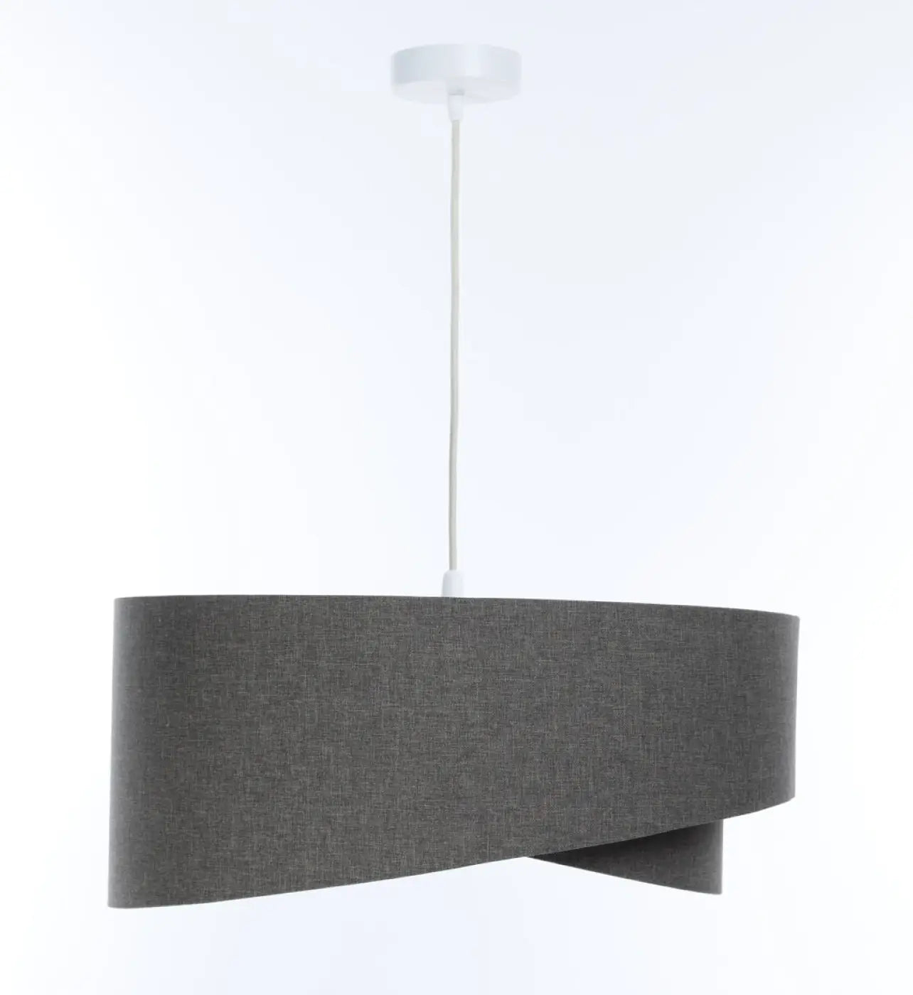 Suspension Luminaire Design en Tissu - Galaxy Boho Elegant (Graphite/Ecru)