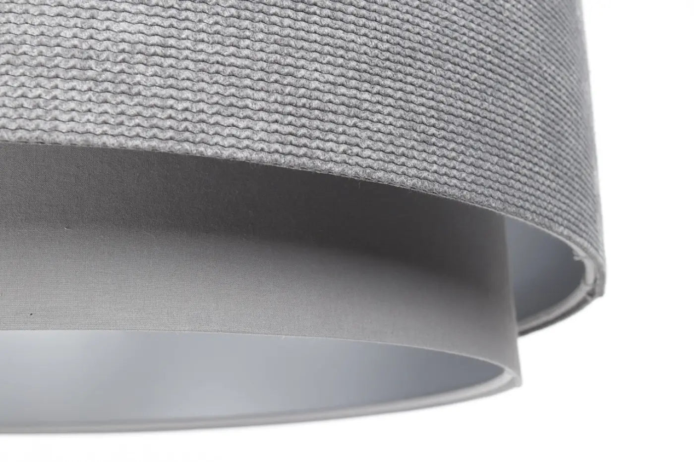 Suspension Luminaire en Tissu - Doblo Classic (Gris/Argent)