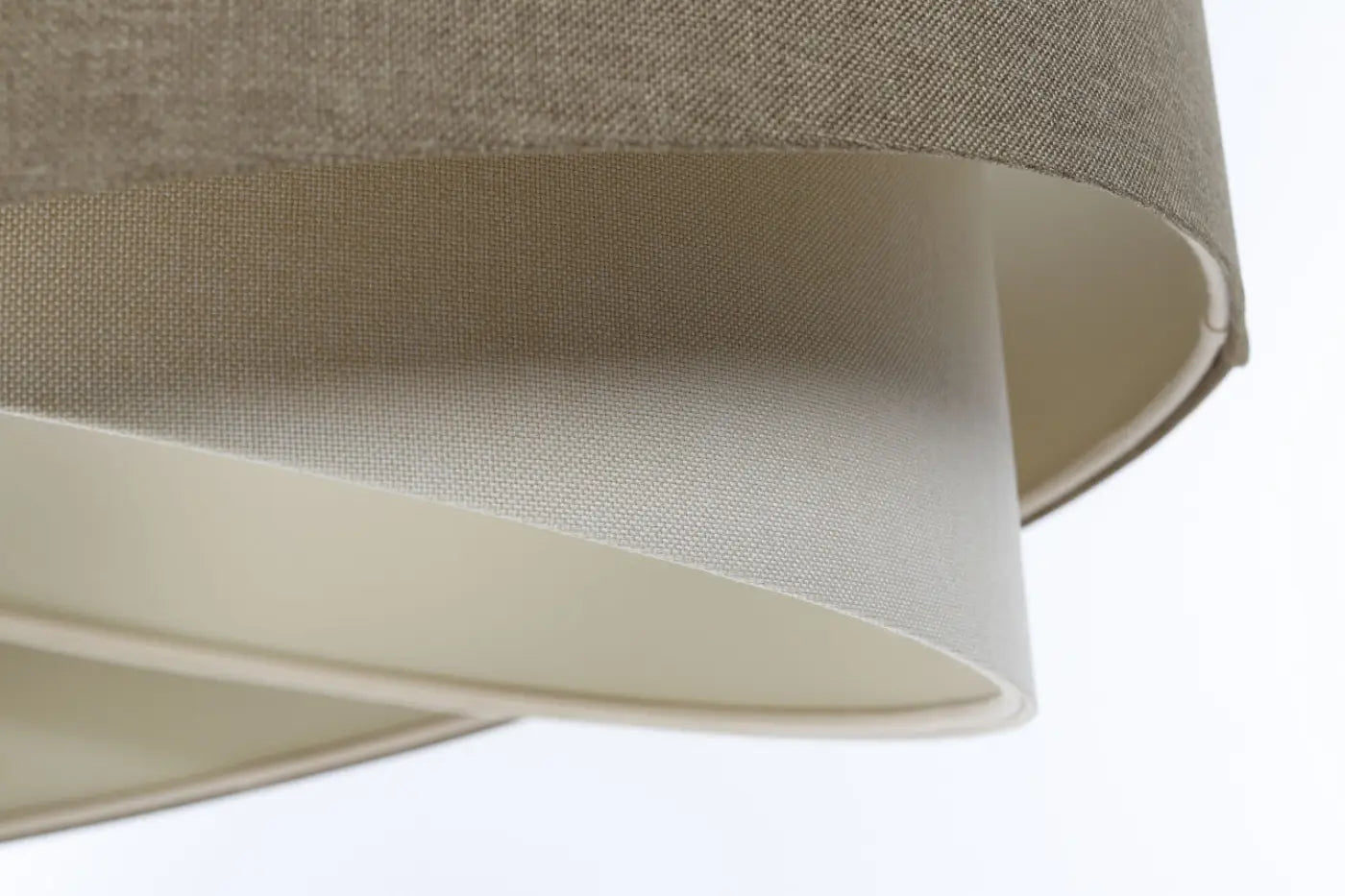 Suspension Luminaire Design en Tissu - Galaxy Boho Elegant (Gris Marron/Crème)